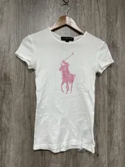 POLO RALPH LAUREN ポロ ラルフローレン ビッグポニー Tシャツ sizeS/白 ■◆ レディース