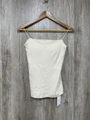 美品 SLOBE IENA スローブイエナ タグ付き 綿100％ カップ付き キャミソール sizeF/アイボリー ■■ レディース
