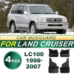 【送料無料】TOYOTA 100系 ランクル100 ランドクルーザー マッドガード 泥除け 4Pセット 前後左右対応 ブラックZX02おすすめ注目
