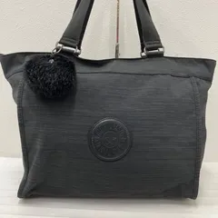 5857　Kipling キプリング　ハンドバッグ　トートバッグ　ブラック　黒　大きめ　大容量　レディース　軽量　チャーム付き　モンキー　ゴリラ　カジュアル　シンプル