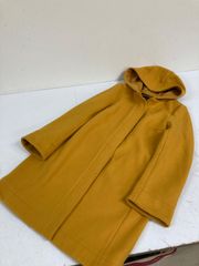 graniph グラニフ (F) フード付コート アウター 無地 カジュアル 黄 