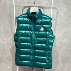 美品】【MONCLER】モンクレール ダウンベスト エメラルドグリーン