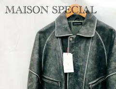極美品  メゾンスペシャル MAISON SPECIAL ジャケット 合皮皮革 C.GRY フリーサイズ メンズ 21242215801 FREE グレー  メンズ ファッション