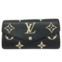LOUIS　VUITTON【ルイヴィトン】ポルトフォイユサラ　二つ折り長財布　M80496　モノグラム　アンプラント　バイカラー　ブラック【中古品/USED-B】質屋　かんてい局那覇店　ｎ3101558927300426