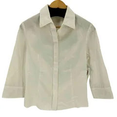 バーバリーロンドン BURBERRY LONDON 比翼ボタン ノバチェック レギュラーカラーシャツ レディース JPN：40 