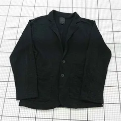 ◇ ⊇ ロシェル roshell ワッフルテーラードジャケット ブラック系 L メンズ E  【1510230010940】のサムネイル