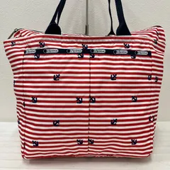 5737　LeSportsac　レスポートサック　スモールエブリガールトート　トートバッグ　ハンドバッグ　マリン柄　ボーダー　刺繍　レッド　赤　ネイビー　紺　レディース　軽量　カジュアル　シンプル