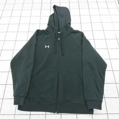 ◇ ⊇ アンダーアーマー Under Armour フルジップパーカー ブラック系 XL メンズ E  【1510240004762】