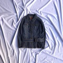 “INGNI” Denim Jacket with Belt / Y2K Street Casual Style China Made Cotton M相当