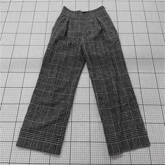 ◇ ⊇ ブラックバイマウジー BLACK BY MOUSSY グレンチェックワイドパンツ 3014A033-0140 レディース サイズ0 E  【1510240005295】