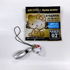 未使用　ラウンドワン　ハローキティ　ストラッピン　ストラップ　ROUND1  Hello Kitty　包帯キティ　エクストラバージョン02  限定カラー
