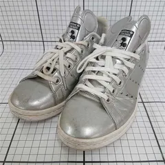 ◇ Θ アディダス adidas スタンスミス ミッキー Disney100 シルバー スニーカー 24cm レディース E  【1508260064552】