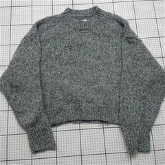 ◇ ⊇ 【アングリッド Ungrid】グレー系 モヘア混ニットセーター レディース Mサイズ E  【1509190012743】