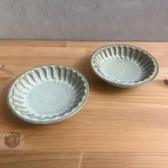 しのぎ 豆皿 小代焼 小代本谷ちひろ窯 きなり小皿 １枚ずつの販売 和食器 可愛い かわいい 陶器 食器のサムネイル