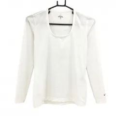 【超美品】キャロウェイ インナーシャツ 白 袖口ロゴ レディース S ゴルフウェア Callaway