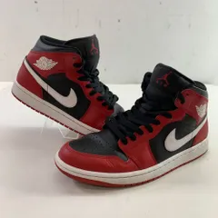04w5260▽※【中古】Nike Air Jordan 1 Mid Gym Red/Black DQ8426-061 ナイキ エアジョーダン1 ミッド ジムレッド/ブラック 27cm スニーカー【八王子店】