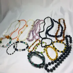 S【ヴィンテージ】ストーンアクセサリー 天然石 まとめ売り パワーストーン クリスタル