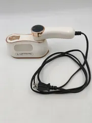 【K-1724】折りたたみ式スチームアイロン LM-026 オフホワイトゴールド ノムラ 動作確認済み