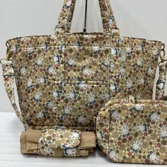 6083　ROOTOTE Mammy Roo　ルートート　マミールー　ミッフィー　花柄　マザーズバッグ　2way　ショルダーバッグ　トートバッグ　ポーチ　おむつ替えシート　軽量　大きめ　大容量　レディース　マザーズトート