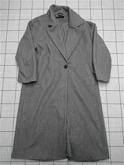 ◇ ⊇ 【ザラ ZARA】グレー系 ロングコート ポリエステル XSサイズ レディース E  【1509190016765】