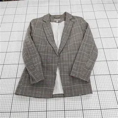 ◇ Θ エイチアンドエム H&M グレンチェック テーラードジャケット レディース 38P E  【1509300015879】