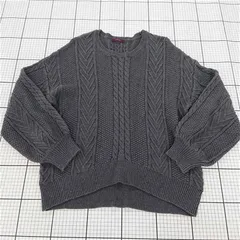 ◇ ⊇ アイテムズ アーバンリサーチ items URBAN RESEARCH ケーブル編みニットセーター グレー系 レディース Free E  【1509300015497】