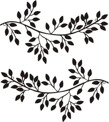 Maatsu アイアンリース リーフ 壁掛け ウォールアート インテリア 装飾 モダンガーデン ガーランド オブジェ (ブラック リーフ)