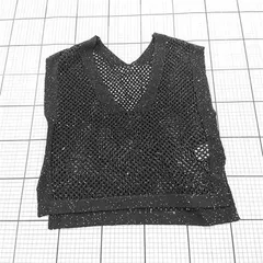 ◇ ⊂ ワンピース ショコラフィネローブ chocol raffine robe メッシュベスト＆ワンピースセット ブラック系 レディース E  【1510070006578】