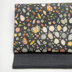 型絵染　九寸　名古屋帯　大きな花びら　岡本紘子　0060