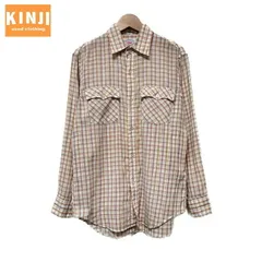 Levi's　チェックシャツ　長袖　シャツ　トップス　レギュラーカラー　胸ポケット　アメカジ　古着