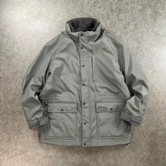 FIRST DOWN Nylon Jacket Blouson ファーストダウン ナイロンジャケット ブルゾン フルボタン 中綿 比翼ジップ グレー系 メンズ 640973