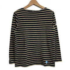 ORCIVAL　バスクシャツ　長袖　カットソー　トップス　ボートネック　コットン　ボーダー　ワンポイント　ブランドロゴ　ワッペン　フランス製　古着