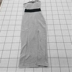 ◇ ⊂ ワンピース リップサービス LIP SERVICE バイカラーストラップロングワンピース グレー系 レディース E  【1510230002136】