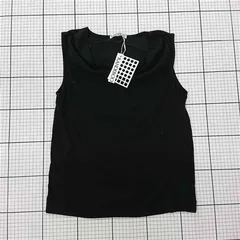 ◇ ⊂ 未使用 ランデブー RANDEBOO ノースリーブカットソー ブラック系 レディース E  【1510230001870】