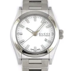 グッチ GUCCI 腕時計 パンテオン 115.5/YA115501 デイト 夜光インデックス 夜光針 ホワイト文字盤 SS クオーツアナログ 【中古】のサムネイル