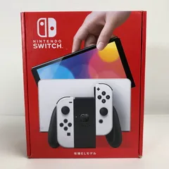 【中古美品】 未使用 Nintendo Switch ニンテンドー スイッチ 本体 (有機ELモデル) Joy-Con (L) (R) ホワイト 【034-251114-mh-22-fuz】