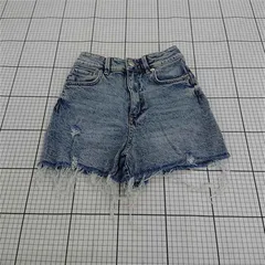 ◇ ⊂ ザラ ZARA デニムショートパンツ EUR34 ダメージ加工 レディース E  【1510230003126】