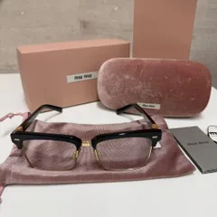 miumiu ミュウミュウ Square Glasses スクエア メガネ 30310SMU10Z ブラック【表参道A09】