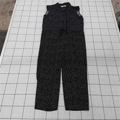 ◇ ⊂ バビロン BABYLONE ドット柄ノースリーブオールインワン レディース 38 ブラック系 E  【1510230004215】