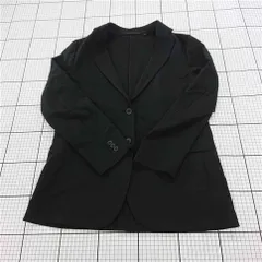 ◇ Θ ユニクロ UNIQLO テーラードジャケット ブラック系 Lサイズレディース E  【1510230004062】