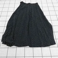 ◇ ⊂ ビームスボーイ BEAMS BOY ドット柄ロングスカート ブラック系 レディース E  【1510230005328】のサムネイル