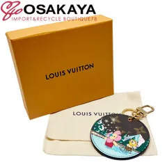 中古極美品 LOUIS VUITTON ルイヴィトン ポルトクレ イリュストレ ヴィヴィエンヌ モノグラム ブラウン ローズバレリーヌ チャーム キーリング キーホルダー LV ヴィトン レディース 女性 ユニセックス ブランド  M82633 BC3243