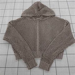 ◇ ⊂ セボン Thevon. E1723FM メッシュニットパーカー レディース フリーサイズ ベージュ系 E  【1510230005052】