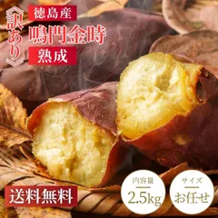 【送料無料】徳島県産 熟成 鳴門金時 さつまいも 訳あり 約2.5kg｜国産 焼き芋向き 家庭用