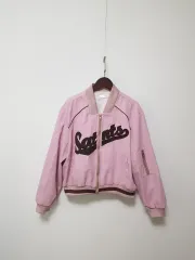 ピンク Saints レタリング ブルゾン ジャケット