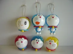 ★Ihj07Oz クリアなおっきなぷらりん ドラえもん 全6種 顔型 カプセル
