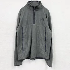 【3点以上まとめ買いで20%OFF】古着 used　THE NORTH FACE　ザ・ノースフェイス　ハーフジップフリースジャケット/ボアジャケット　灰色　グレー　Lサイズ