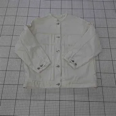 ◇ Θ ビス ViS BVL-12110-A ノーカラーデニムジャケット アイボリー系 レディース E  【1510240002607】のサムネイル