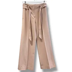 theory セオリー ワイドパンツ サイズ0 ベージュピンク 定価 22000円 NO 01-7306464-220-700 made in Japan 日本製 ボトム センター ストレッチ レディース 秋 ゴーゴー古着マルイ草加店2439