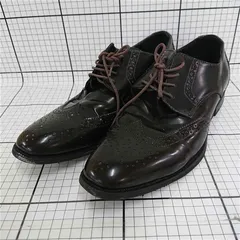 ◇ Θ アスビー ASBee ウイングチップ レザーシューズ ブラック系 26.5cm メンズ E  【1510240007879】